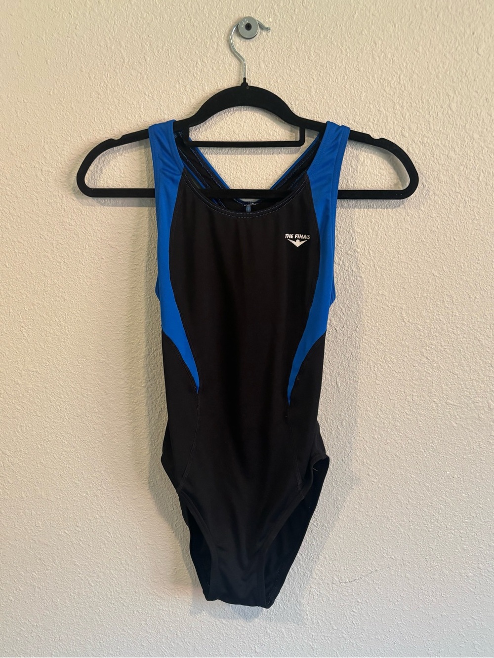 The Finals Women's Black & Blue One-Piece Swimsuit
